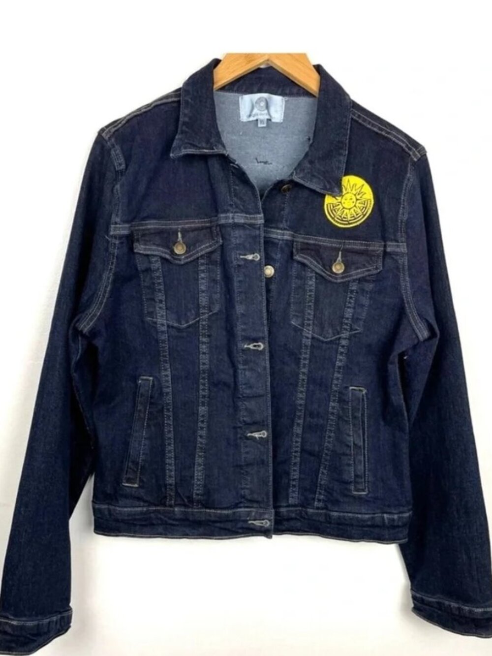 1984 Vintage Rare Cirque du Soleil Unisex Jean Jacket Dark Denim XL